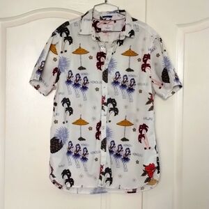 Zipcode Ricky Singh slim fit large Hawaiian Maui short sleeve shirt buttondown